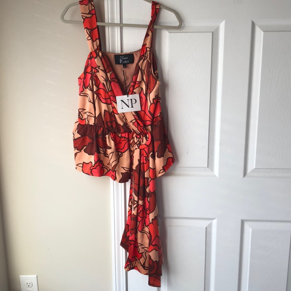 Nina Parker Abstract Wrap Around Tank